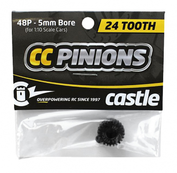CC Pinion 24T 48P - 5mm i gruppen Fabrikat / C / Castle Creations / Piniondrev hos Minicars Hobby Distribution AB (CC010-0065-43)