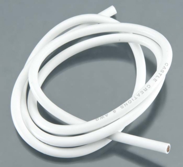 WIRE, 36, 08 AWG, WHITE in the group Brands / C / Castle Creations / Cables & Connectors at Minicars Hobby Distribution AB (CC011-0029-00)