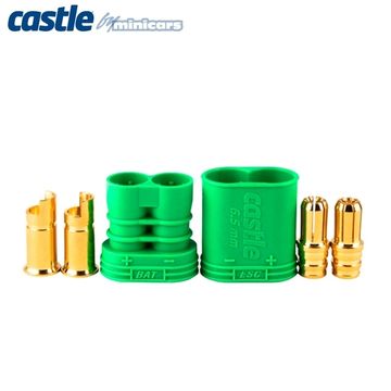 Polarized Bullet kontakt, 6.5 mm i gruppen Fabrikat / C / Castle Creations / Kablar & Kontakter hos Minicars Hobby Distribution AB (CC011-0053-00)