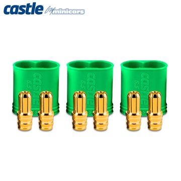 Polarized Bullet Conn. Male 6,5mm Set in the group Brands / C / Castle Creations / Cables & Connectors at Minicars Hobby Distribution AB (CC011-0068-00)