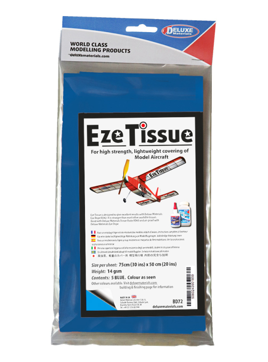 Eze Tissue Spannpapier Blau 5stuck