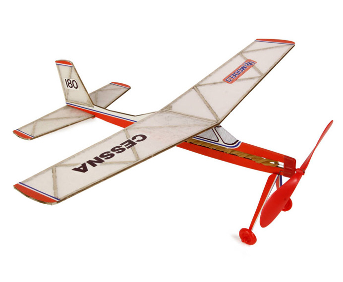 Cessna Friflyg Gummibandsmotor Balsabyggsats