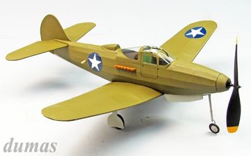 P-39 Aircobra 457mm Wood Kit in der Gruppe Hersteller / D / Dumas / Air Models bei Minicars Hobby Distribution AB (DU0233)
