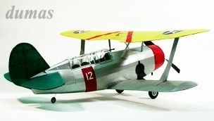 Curtiss-SBC-3 Helldiver 762mm Trbyggsats# i gruppen Fabrikat / D / Dumas / Flygmodeller hos Minicars Hobby Distribution AB (DU0305)