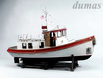 Lord Nelson Victory Tug Boat 711mm Trbyggsats i gruppen Fabrikat / D / Dumas / Btmodeller hos Minicars Hobby Distribution AB (DU1225)