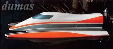Hot Shot Sprint 3.5 Tunnel Boat 610mm Wood Kit# in der Gruppe Hersteller / D / Dumas / Boat Models bei Minicars Hobby Distribution AB (DU1326)