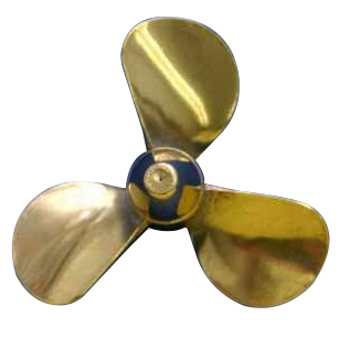 Brass Prop 3-Blade Right 1.5 dia in the group Brands / D / Dumas / Boat Propellers at Minicars Hobby Distribution AB (DU3116)