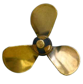 Brass Prop 3-blade Left 1.5'' dia in the group Brands / D / Dumas / Boat Propellers at Minicars Hobby Distribution AB (DU3119)