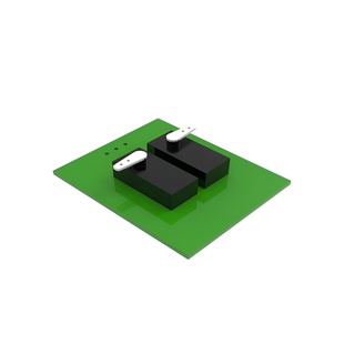 Receiver 2225 4CH w. Gyro & Servos