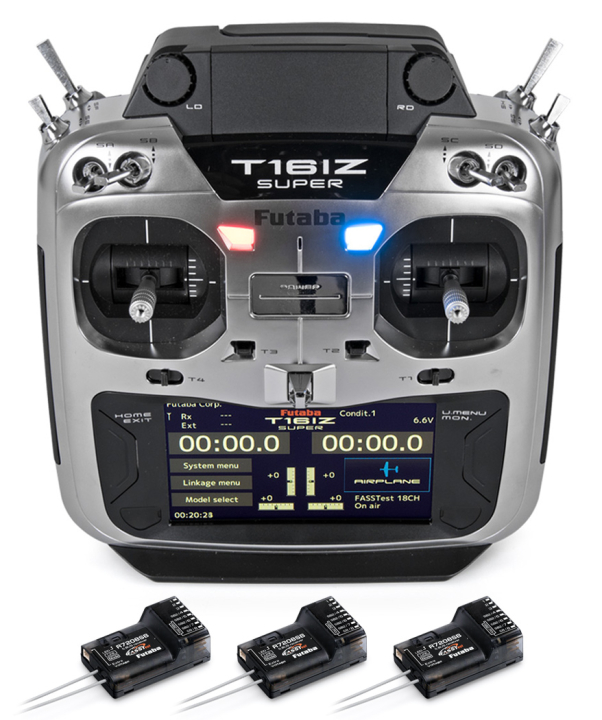 T16IZ-SUPER Radio Mode-2, 3st R7208SB - FASSTest, T-FHSS, S-FHSS