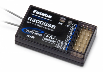 Receiver R3006SB 6CH S.BUS2 T-FHSS Air in the group Brands / F / Futaba / Receivers at Minicars Hobby Distribution AB (FPR3006SB)