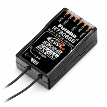 Receiver R7306SB 6K S.BUS2 FASSTest in the group Brands / F / Futaba / Receivers at Minicars Hobby Distribution AB (FPR7306SB)