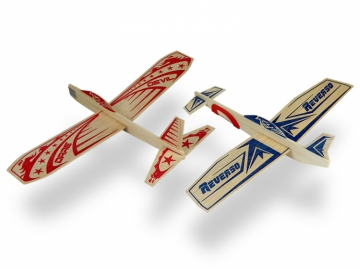 Super Hero Twin Pack Balsa Glidflygplan (24+24)# i gruppen Fabrikat / G / Guillows / Enkla Modeller hos Minicars Hobby Distribution AB (GU0042)