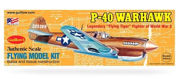 Curtiss P-40 Warhawk model kit in the group Brands / G / Guillows / Wooden Models at Minicars Hobby Distribution AB (GU0501)