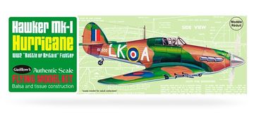 Hawker Hurricane model kit in the group Brands / G / Guillows / Wooden Models at Minicars Hobby Distribution AB (GU0506)