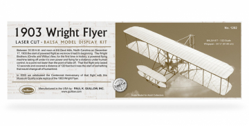 1903 Wright Flyer Scale Model Kit 1/20 in the group Brands / G / Guillows / Wooden Models at Minicars Hobby Distribution AB (GU1202)