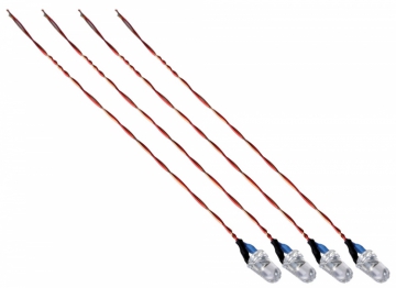 LED Blue 4pcs X4 Hubsan in the group Brands / H / Hubsan / Spare Parts at Minicars Hobby Distribution AB (H107C-A32)