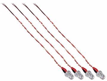 LED Red 4pcs X4 in the group Brands / H / Hubsan / Spare Parts at Minicars Hobby Distribution AB (H107C-A33)
