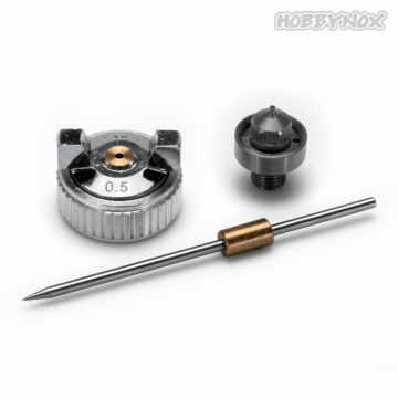 RUBY Needle & Nozzle Set 0.5mm in the group Brands / H / Hobbynox / Airbrushes at Minicars Hobby Distribution AB (HN001-02A)