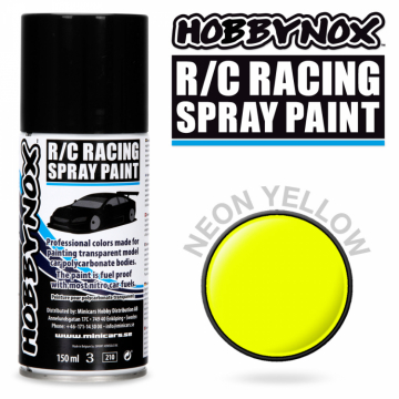 Neon Yellow R/C Racing Spray Paint 150 ml in the group Brands / H / Hobbynox / Spray Paint RC Car at Minicars Hobby Distribution AB (HN1400)