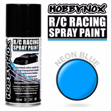 Neon Blue R/C Racing Spray Paint 150 ml in the group Brands / H / Hobbynox / Spray Paint RC Car at Minicars Hobby Distribution AB (HN1407)