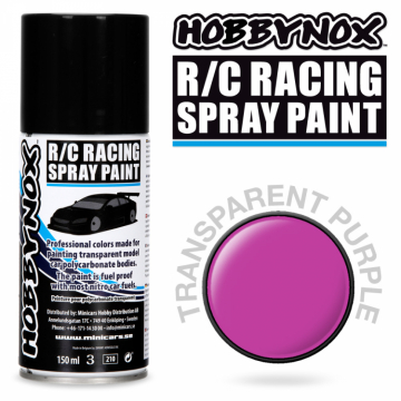 Transparent Purple R/C Racing Spray Paint 150 ml in the group Brands / H / Hobbynox / Spray Paint RC Car at Minicars Hobby Distribution AB (HN1506)