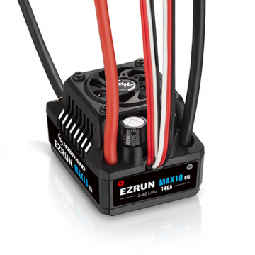 EzRun MAX10 G2 140A 2-4S Sensored WP ESC 1/10 in der Gruppe Hersteller / H / Hobbywing / ESC bei Minicars Hobby Distribution AB (HW30102603)