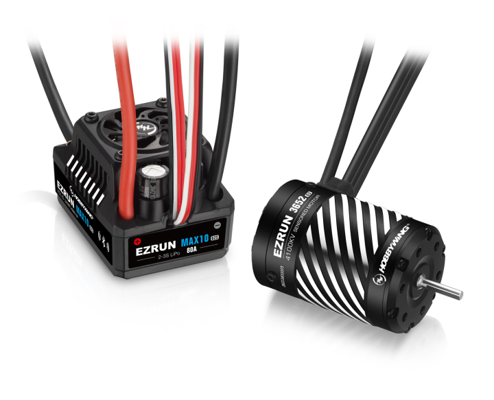 EzRun Combo MAX10 G2S 80A  - 3652SD 4100kV Black G3 1/10