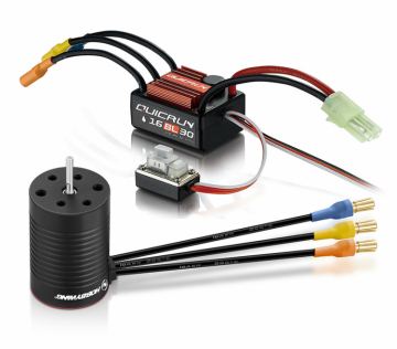 QuicRun Combo 16BL30 - 2435SL 4500kV G3 1/16 in the group Accessories & Parts / Electric Motors / Complete Systems at Minicars Hobby Distribution AB (HW38030000)