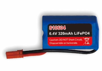 Li-Fe Batteri 2S 6,4V  320mAh Magic Vee/Cat V5 UTGR (Ersatt av #810606) i gruppen Fabrikat / J / Joysway / Elektronik hos Minicars Hobby Distribution AB (JW810604)