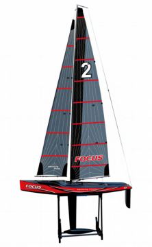Focus V3 Sailboat 1-meter RTR Red in the group Brands / J / Joysway / Models at Minicars Hobby Distribution AB (JW8812V3R)