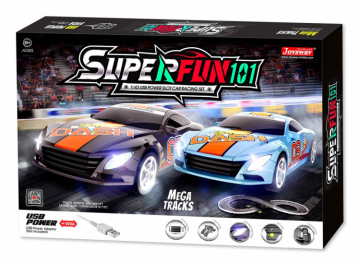 Slotracing Track Superfun-101 1/43 USB-Power 268cm in the group Brands / J / Joysway / Slot Car Racing at Minicars Hobby Distribution AB (JW9101)