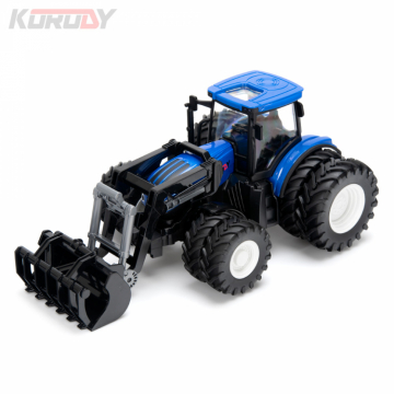Traktor med dubbla hjul och frontskopa RC RTR 1:24 i gruppen Fabrikat / K / Korody / Korody RC Traktorer hos Minicars Hobby Distribution AB (KO6631HB)