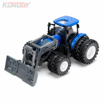 Tractor with double wheels and blade RC RTR 1:24 in der Gruppe Hersteller / K / Korody / Korody RC Tractors bei Minicars Hobby Distribution AB (KO6632HB)