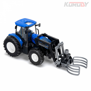 Tractor with bale clamp RC RTR 1:24 in the group Brands / K / Korody / Korody RC Tractors at Minicars Hobby Distribution AB (KO6634H)