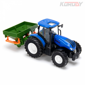 Tractor with fertilizer spreader RC RTR 1:24 in der Gruppe Hersteller / K / Korody / Korody RC Tractors bei Minicars Hobby Distribution AB (KO6635H)