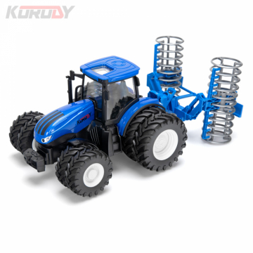 Tractor with double wheels and flattener RC RTR 1:24 in der Gruppe Hersteller / K / Korody / Korody RC Tractors bei Minicars Hobby Distribution AB (KO6636HB)