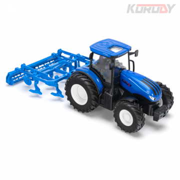 Tractor with combined land grader RC RTR 1:24 in der Gruppe Hersteller / K / Korody / Korody RC Tractors bei Minicars Hobby Distribution AB (KO6639H)