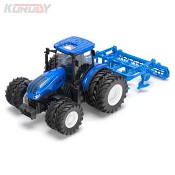 Tractor w. double wheels and comb. land grader RC RTR 1:24 in the group Brands / K / Korody / Korody RC Tractors at Minicars Hobby Distribution AB (KO6639HB)