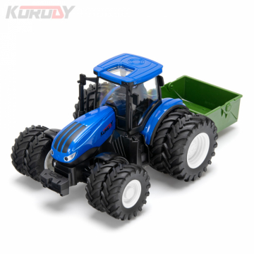 Traktor med dubbla hjul och tiltskopa RC RTR 1:24 i gruppen Fabrikat / K / Korody / Korody RC Traktorer hos Minicars Hobby Distribution AB (KO6640HB)