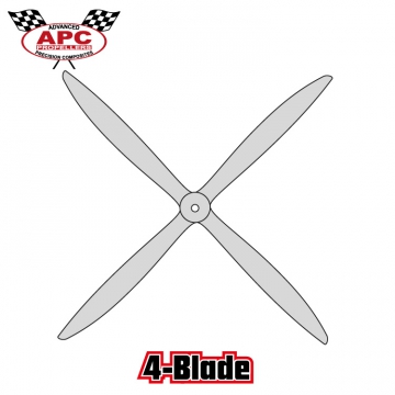 Propeller 15.5x12-4 4-blad i gruppen Fabrikat / A / APC / Propeller 3- och 4-Blad hos Minicars Hobby Distribution AB (LP415512)