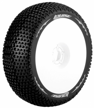 Tire & Wheel B-TURBO 1/8 Buggy Soft White (2) in the group Brands / L / Louise RC World / Tires Buggy/GT 1/8 at Minicars Hobby Distribution AB (LT3104SW)