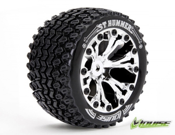 Tire & Wheel ST-HUMMER 2,8 Chrome 0-Offset (2) in the group Brands / L / Louise RC World / Tires 1/10 Truck Stadium at Minicars Hobby Distribution AB (LT3209C)
