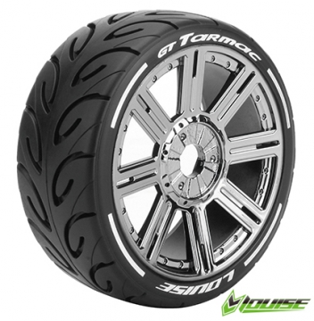 Tires & Wheels GT-TARMAC 1/8 GT Soft (MFT) Black Chrome (2) in the group Brands / L / Louise RC World / Tires 1/8 Buggy/GT at Minicars Hobby Distribution AB (LT3285SBC)