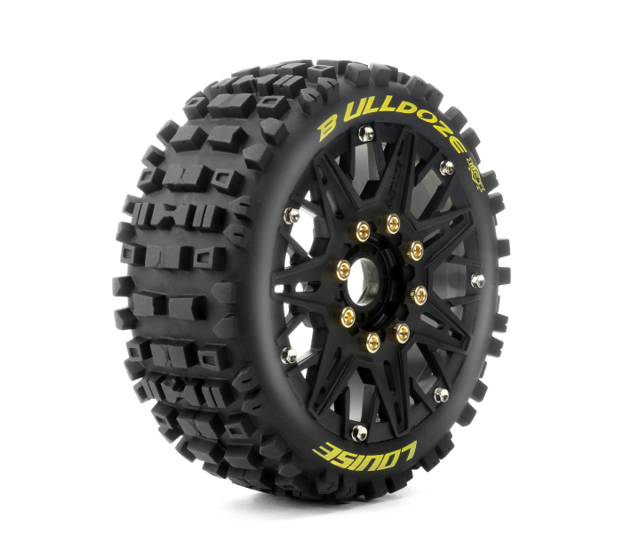 Däck & Fälg B-ULLDOZE 1/8 Buggy Soft MFT (Lös 17mm Hex 0