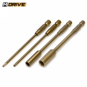 Power Tool Bits Set 2+2.5 Straight Hex & 5.5+7mm Nut driver in the group Brands / M / M-Drive / Electric Tools w/ Accessories at Minicars Hobby Distribution AB (MD10200)