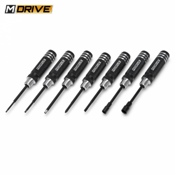 Mini Tool Set Hex & Nut Drivers + Flat & Cross 7-pieces in the group Accessories & Parts / Tools / Multi Tools at Minicars Hobby Distribution AB (MD45000)