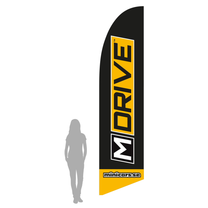 Beachflagga M-Drive - L 410cm