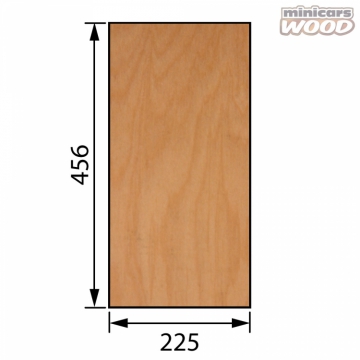 Flygplans Björk Plywood  0.8x225x456 mm 3-ply*