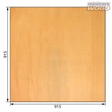 Basswood Plywood 5.0x915x915 mm 5-ply i gruppen Fabrikat / M / Minicars Wood / Plywood Flak hos Minicars Hobby Distribution AB (MW2-50-915-915)